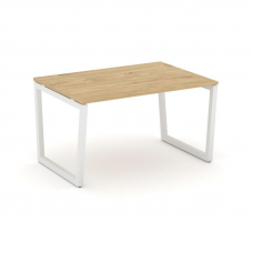 Style Project Стол переговорный SN-5T2.SPRG-001.3 Тиквуд Светлый/Металл Белый 980*980*750