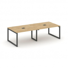 Style Project Стол переговорный SN-5O.SPRG-042 Тиквуд Светлый/Металл Антрацит 2360*1180*750