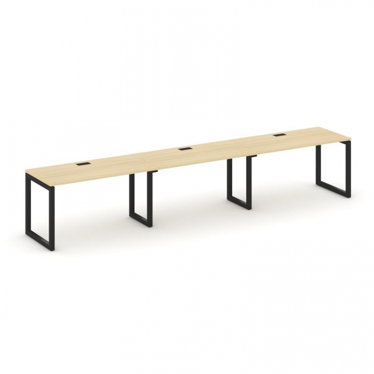 Style Project Рабочая станция 1 сторон. SN-5O.ORS-032 Акация Лорка/Металл Черный 3540*600*750