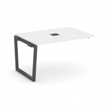 Style Project Проходной наб. элем. перег. стола SN-5T2.NSPRG-001 Белый/Металл Антрацит/Заглушка Мета