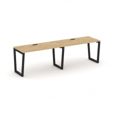 Style Project Рабочая станция 1 сторон. SN-5T2.ORS-002 Тиквуд Светлый/Металл Черный/Заглушка Пластик