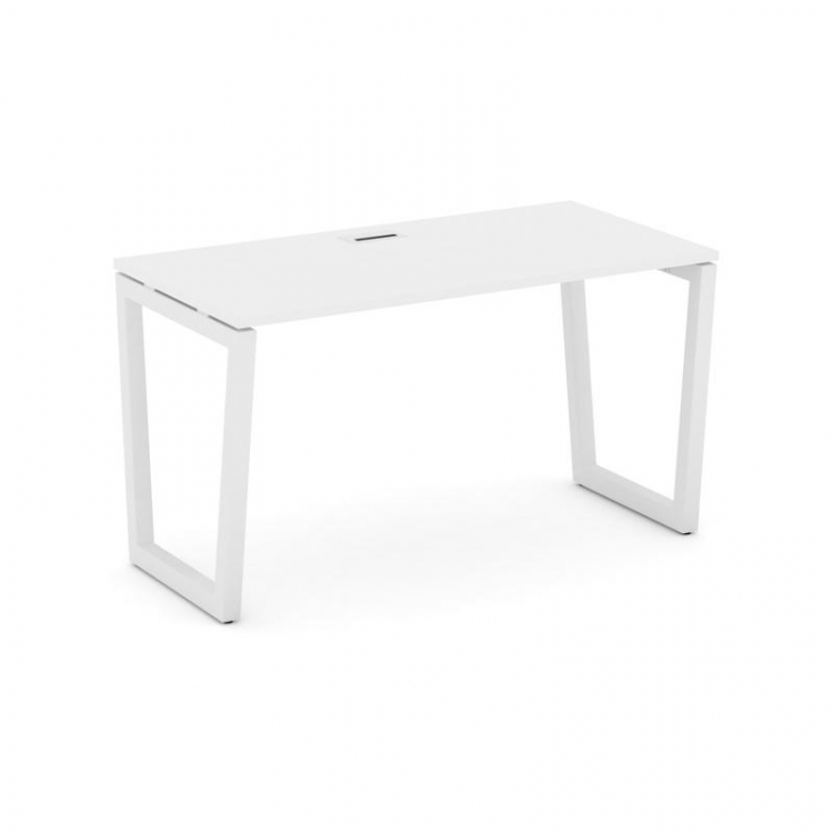 Style Project Стол письменный SN-5T2.SP-002 Белый/Металл Белый/Заглушка Пластик Белый 1180*600*750