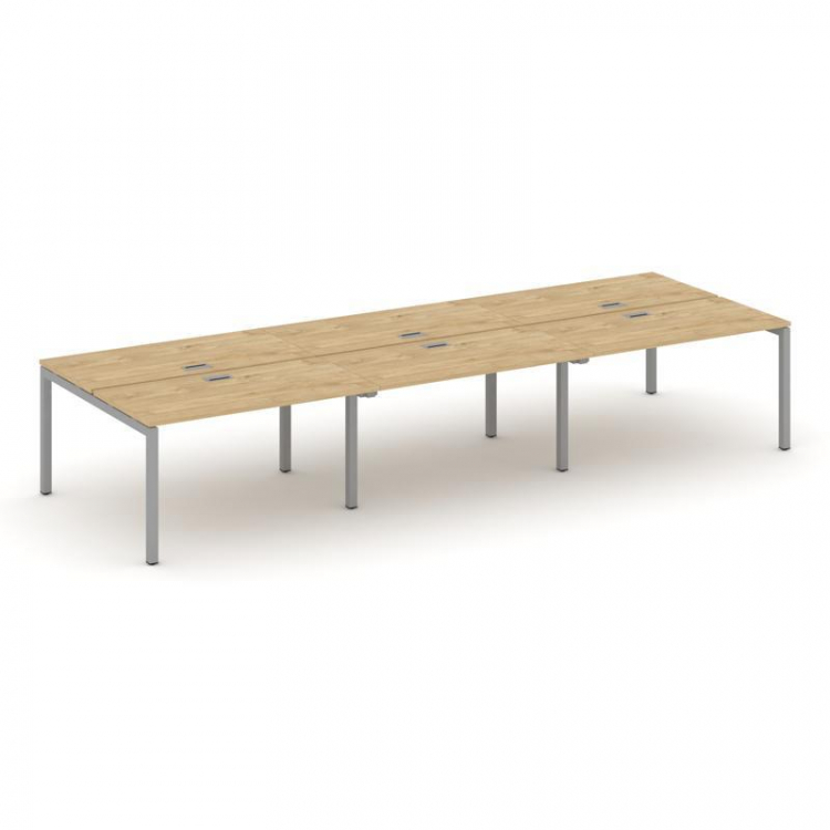 Style Project Рабочая станция 2-х сторон. SN-5P.DRS-083 Тиквуд Светлый/Металл Серый 4140*1632*750