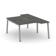 Style Project Рабочая станция эргоном. SN-5A.DRPA-011 Антрацит/Металл Серый 1380*1432/1992*750