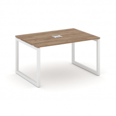 Style Project Стол переговорный SN-5O.SPRG-002 Дуб Табак/Металл Белый 1180*980*750