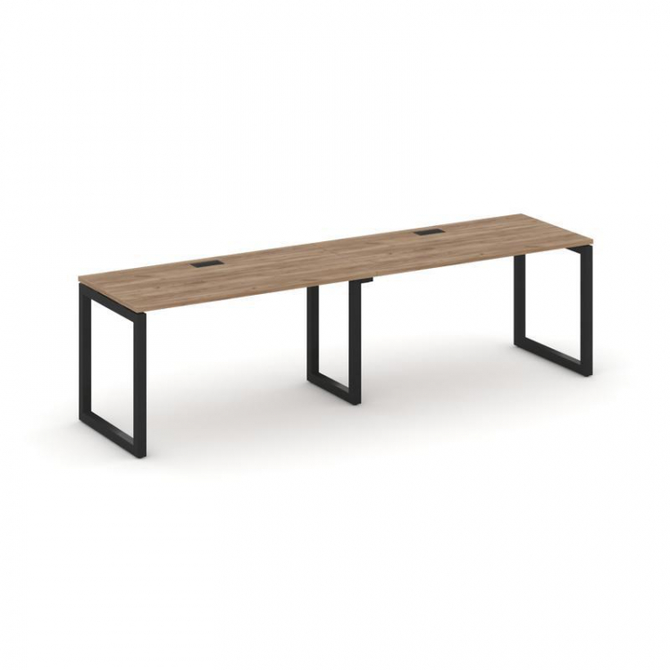 Style Project Рабочая станция 1 сторон. SN-5O.ORS-004 Дуб Табак/Металл Черный 3160*600*750