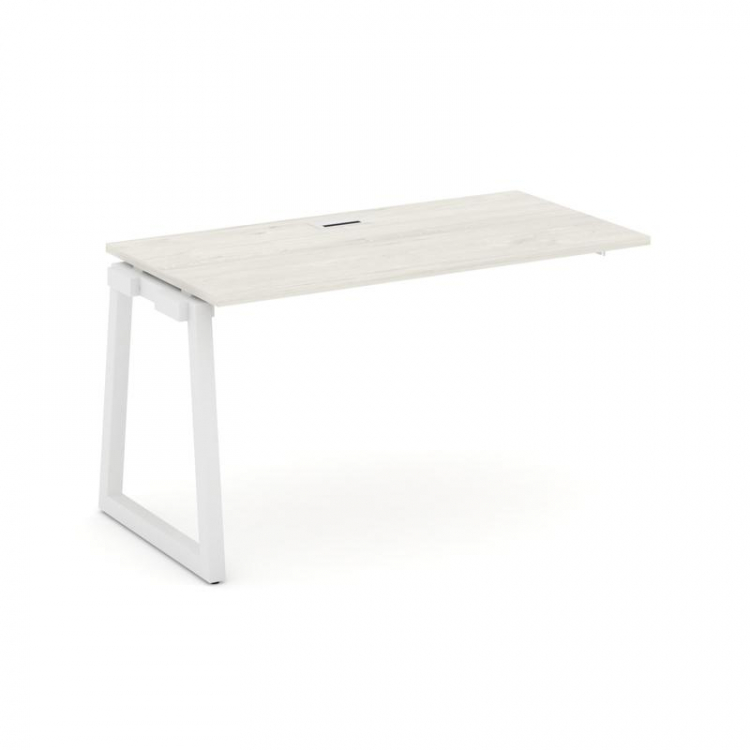 Style Project Проходной наб. элем. SN-5T1.ONRS-023 Дуб Наварра/Металл Белый/Заглушка Пластик Белый 1