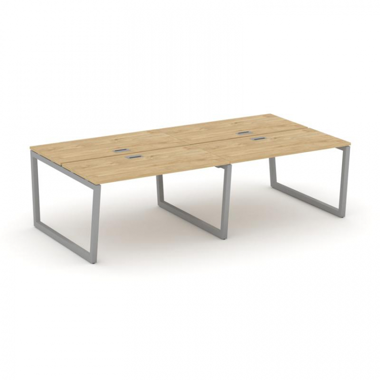 Style Project Рабочая станция 2-х сторон. SN-5T2.DRS-052 Тиквуд Светлый/Металл Серый/Заглушка Пласти