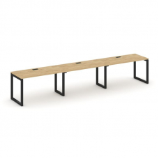 Style Project Рабочая станция 1 сторон. SN-5O.ORS-032 Тиквуд Светлый/Металл Черный 3540*600*750