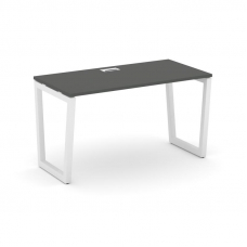 Style Project Стол письменный SN-5T2.SP-014 Антрацит/Металл Белый/Заглушка Пластик Белый 1580*700*75
