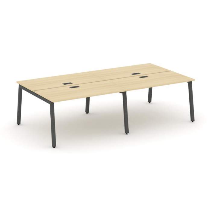 Style Project Рабочая станция 2-х сторон. SN-5A.DRS-031 Акация Лорка/Металл Антрацит 1960*1232*750