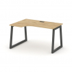Style Project Стол рабочий эргоном. SN-5T1.SPA-021(L) Тиквуд Светлый/Металл Антрацит/Заглушка Пласти