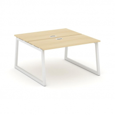 Style Project Рабочая станция 2-х сторон. SN-5T1.DRS-021 Акация Лорка/Металл Белый/Заглушка Пластик