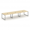 Стайл Проджект Стол переговорный SN-5O.SPRG-053 Акация Лорка/Металл Серый 4140*1180*750