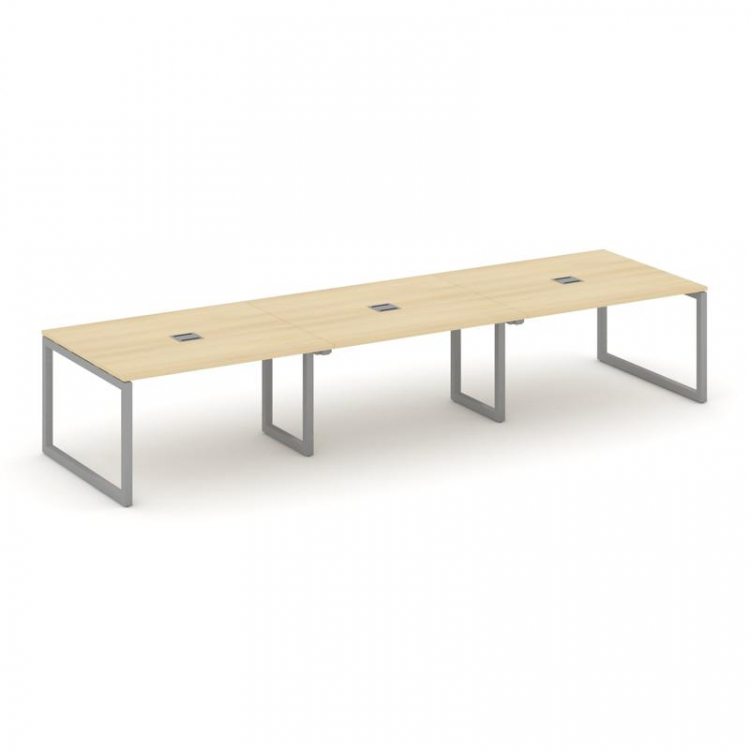 Стайл Проджект Стол переговорный SN-5O.SPRG-053 Акация Лорка/Металл Серый 4140*1180*750