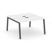 Style Project Рабочая станция 2-х сторон. SN-5A.DRS-022 Белый/Металл Антрацит 1180*1632*750