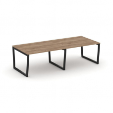 Style Project Стол переговорный SN-5T2.SPRG-042.3 Дуб Табак/Металл Черный 2360*1180*750