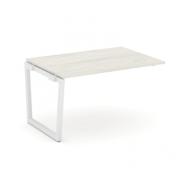 Style Project Проходной наб. элем. перег. стола SN-5T2.NSPRG-001.3 Дуб Наварра/Металл Белый 980*980*