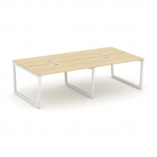 Style Project Рабочая станция 2-х сторон. SN-5T2.DRS-052 Акация Лорка/Металл Белый/Заглушка Пластик