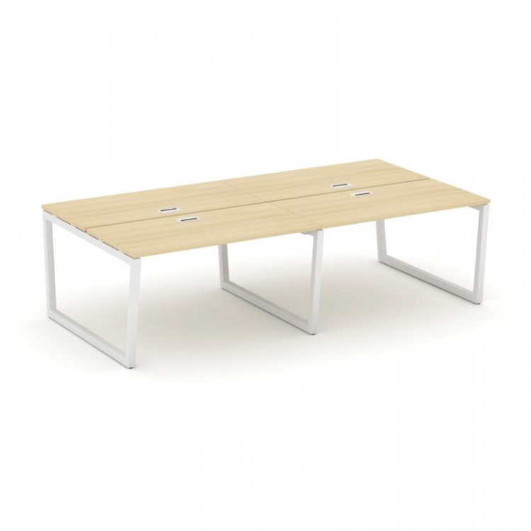 Style Project Рабочая станция 2-х сторон. SN-5T2.DRS-052 Акация Лорка/Металл Белый/Заглушка Пластик