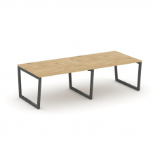 Style Project Стол переговорный SN-5T2.SPRG-042.3 Тиквуд Светлый/Металл Антрацит 2360*1180*750