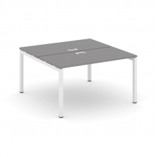 Стайл Проджект Рабочая станция двухсторонняя SN-5P.DRS-014 Серый Пепел/Металл Белый 1580*1432*750