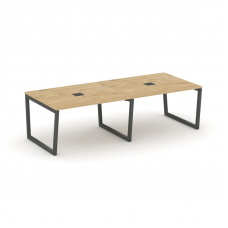 Style Project Стол переговорный SN-5T2.SPRG-044 Тиквуд Светлый/Металл Антрацит/Заглушка Металл Антра