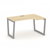Style Project Стол рабочий эргоном. SN-5T2.SPA-021(R) Акация Лорка/Металл Серый/Заглушка Пластик Сер