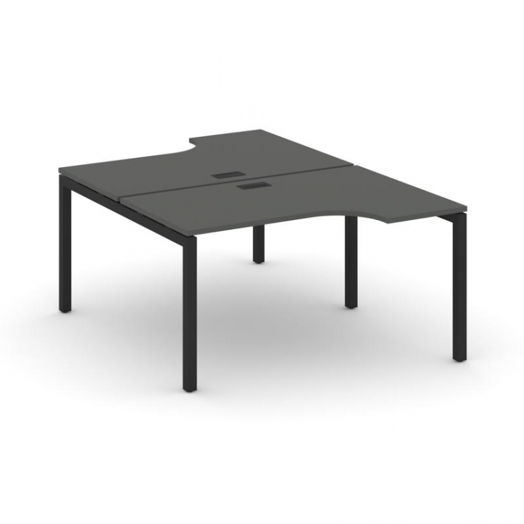 Style Project Рабочая станция эргоном. SN-5P.DRPA-022 Антрацит/Металл Черный 1580*1632/1992*750