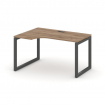 Style Project Стол рабочий эргоном. SN-5O.SPA-002(L) Дуб Табак/Металл Антрацит 1580*600/980*750