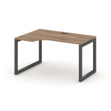 Style Project Стол рабочий эргоном. SN-5O.SPA-002(L) Дуб Табак/Металл Антрацит 1580*600/980*750