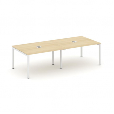 Style Project Стол переговорный SN-5P.SPRG-043 Акация Лорка/Металл Белый 2760*1180*750