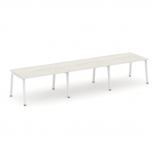 Style Project Стол переговорный SN-5A.SPRG-023.3 Дуб Наварра/Металл Белый 4410*980*750