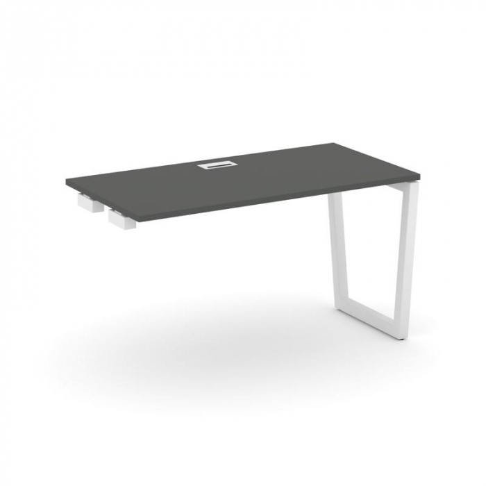 Стайл Проджект Стол-приставка к опор. элем. SN-5T2.OPRS-022 Антрацит/Металл Белый/Заглушка Пластик Б