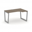 Style Project Стол рабочий эргоном. SN-5T2.SPA-001(R) Вяз Благородный/Металл Серый/Заглушка Пластик