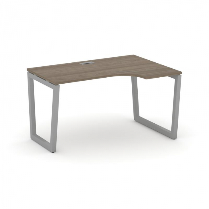 Стайл Проджект Стол рабочий эргоном. SN-5T2.SPA-001(R) Вяз Благородный/Металл Серый/Заглушка Пластик