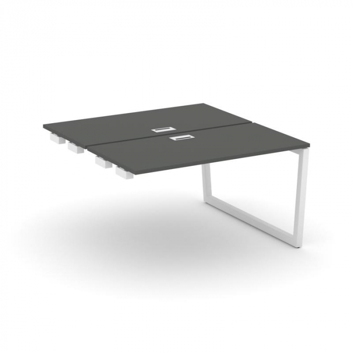 Стайл Проджект Стол-приставка к опор. элем. SN-5T2.DPRS-011 Антрацит/Металл Белый/Заглушка Пластик Б