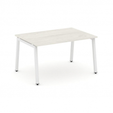 Style Project Стол переговорный SN-5A.SPRG-004.3 Дуб Наварра/Металл Белый 1580*980*750