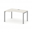 Style Project Стол рабочий эргоном. SN-5P.SPA-002(L) Дуб Наварра/Металл Серый 1580*600/980*750