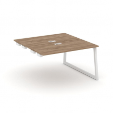 Style Project Стол-приставка к опор. элем. SN-5T1.DPRS-012 Дуб Табак/Металл Белый/Заглушка Пластик Б