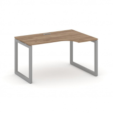 Style Project Стол рабочий эргоном. SN-5O.SPA-012(R) Дуб Табак/Металл Серый 1580*700/980*750