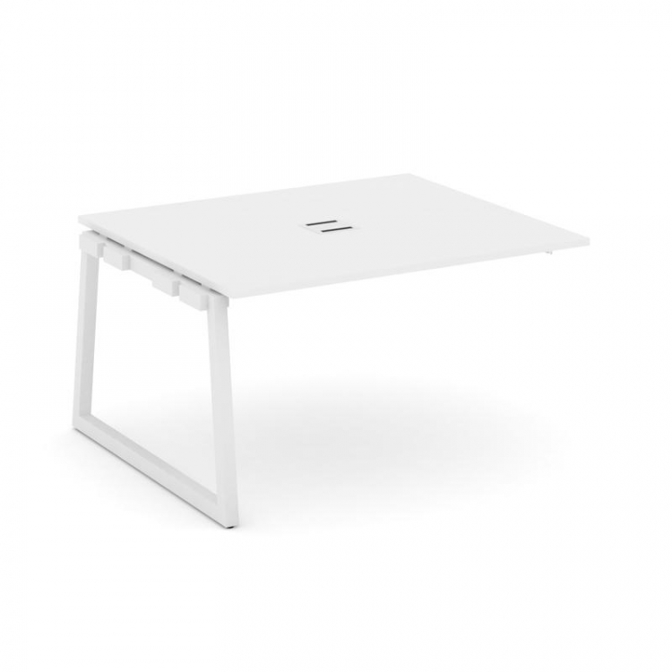 Style Project Проходной наб. элем. перег. стола SN-5T1.NSPRG-034 Белый/Металл Белый/Заглушка Металл