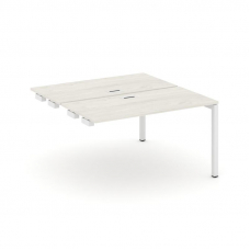 Style Project Стол-приставка к опор. элем. SN-5P.DPRS-022 Дуб Наварра/Металл Белый 1180*1632*750