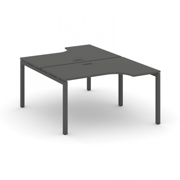 Стайл Проджект Рабочая станция эргоном. SN-5P.DRPA-021 Антрацит NEW/Металл Антрацит 1380*1632/1992*7