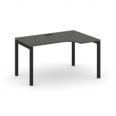 Style Project Стол рабочий эргоном. SN-5P.SPA-002(R) Антрацит/Металл Черный 1580*600/980*750