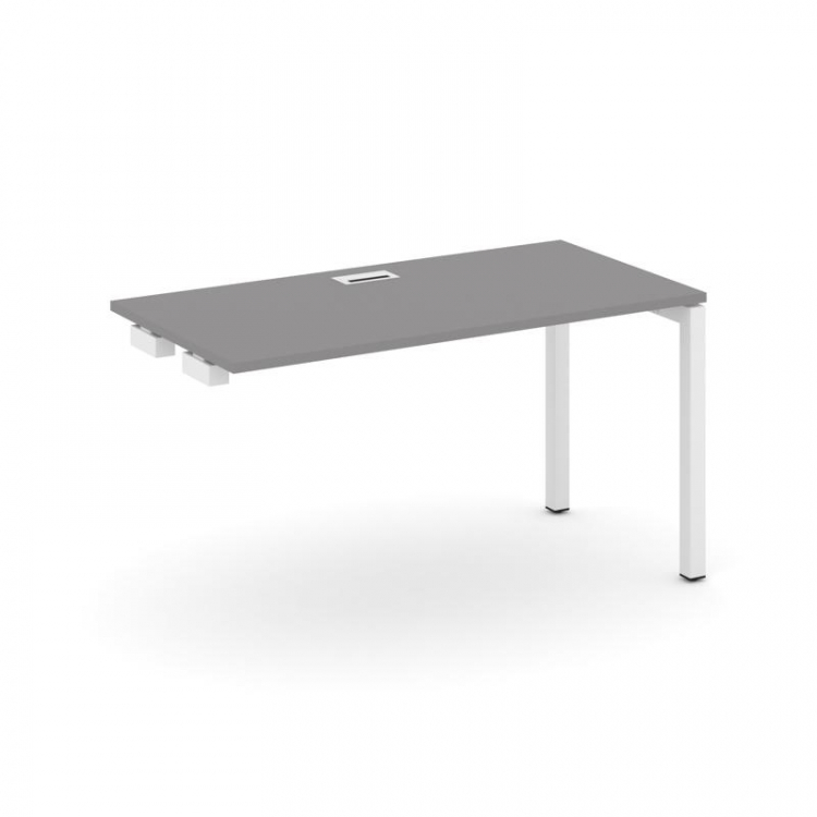 Стайл Проджект Стол приставка к опорным элементам SN-5P.OPRS-021 Серый Пепел/Металл Белый 980*800*75