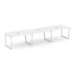 Style Project Стол переговорный SN-5T2.SPRG-023 Белый/Металл Белый/Заглушка Металл Белый 4410*980*75