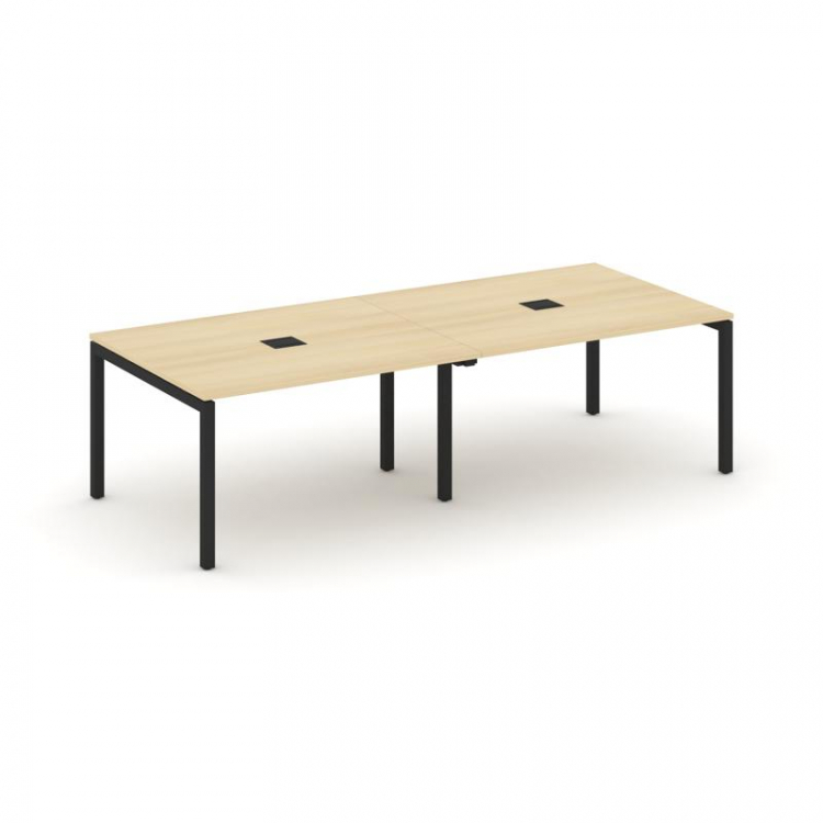 Style Project Стол переговорный SN-5P.SPRG-042 Акация Лорка/Металл Черный 2360*1180*750