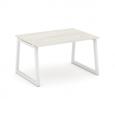 Style Project Стол переговорный SN-5T1.SPRG-003.3 Дуб Наварра/Металл Белый 1380*980*750