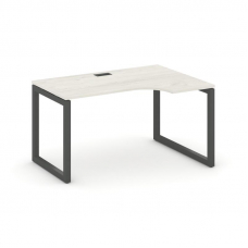 Style Project Стол рабочий эргоном. SN-5O.SPA-012(R) Дуб Наварра/Металл Антрацит 1580*700/980*750